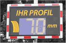 Gumiabroncs nyomásmérés lézerrel